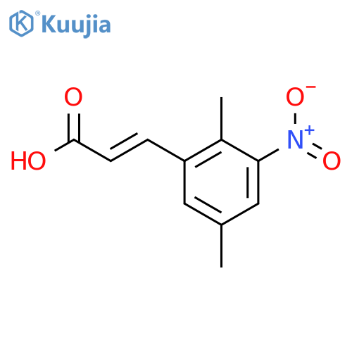 2-Propenoic acid,3-(2,5-dimethyl-3-nitrophenyl)-, (E)- (9CI) structure