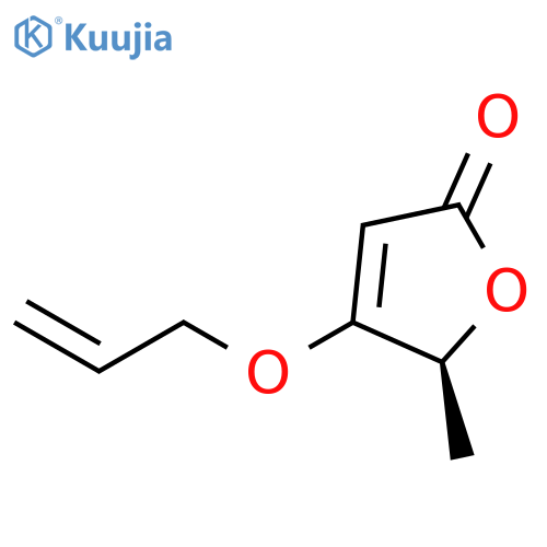 2(5H)-FURANONE, 5-METHYL-4-(2-PROPENYLOXY)-, (5S)- structure