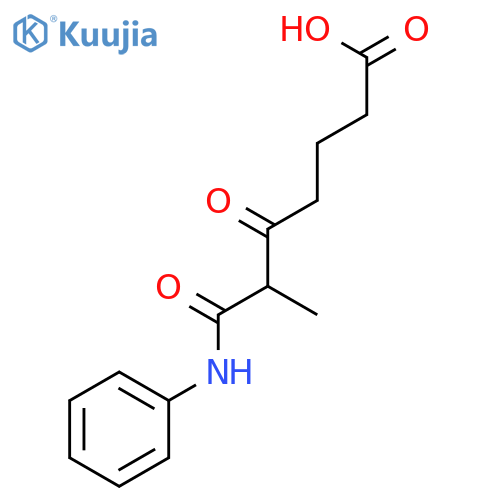 HEPTANOIC ACID, 6-METHYL-5,7-DIOXO-7-(PHENYLAMINO)- structure