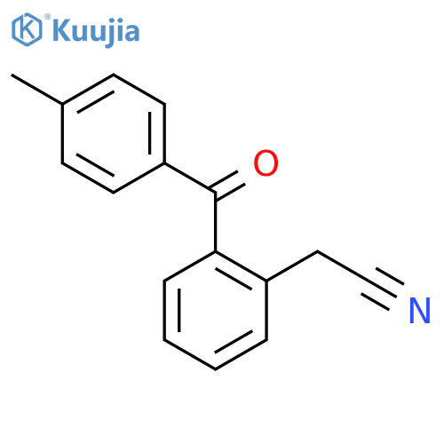 Benzeneacetonitrile, 2-(4-methylbenzoyl)- structure