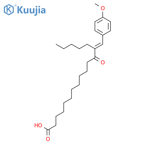 Octadecanoic acid, 13-[(4-methoxyphenyl)methylene]-12-oxo- structure