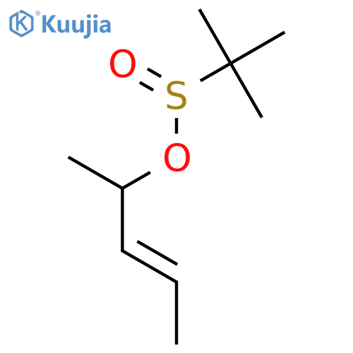 2-PROPANESULFINIC ACID, 2-METHYL-, (2E)-1-METHYL-2-BUTENYL ESTER structure