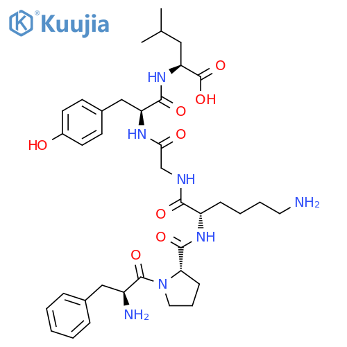 L-Leucine, L-phenylalanyl-L-prolyl-L-lysylglycyl-L-tyrosyl- structure