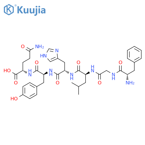 L-Glutamine, L-phenylalanylglycyl-L-leucyl-L-histidyl-L-tyrosyl- structure
