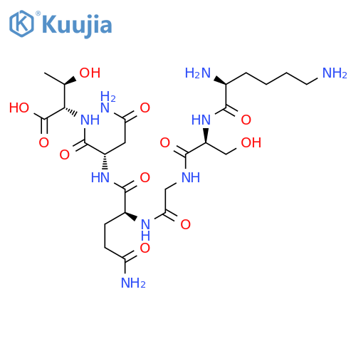 L-Threonine, L-lysyl-L-serylglycyl-L-glutaminyl-L-asparaginyl- structure