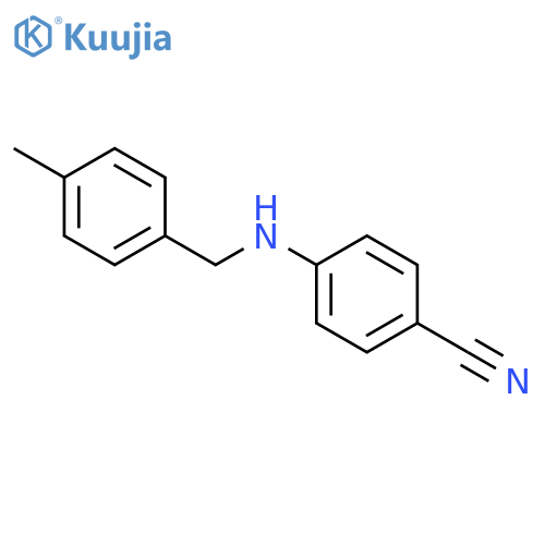 Benzonitrile, 4-[[(4-methylphenyl)methyl]amino]- structure
