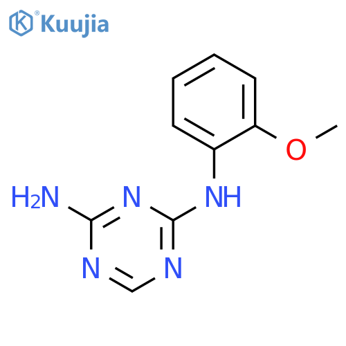 1,3,5-TRIAZINE-2,4-DIAMINE, N-(2-METHOXYPHENYL)- structure