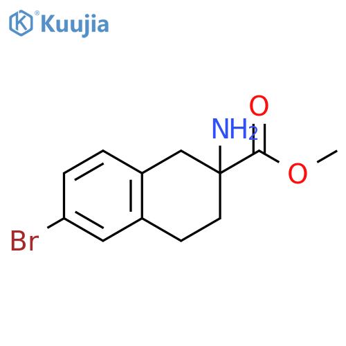 methyl 2-amino-6-bromo-1,2,3,4-tetrahydronaphthalene-2-carboxylate structure