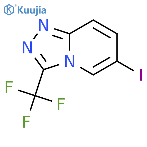 6-Iodo-3-(trifluoromethyl)-[1,2,4]triazolo[4,3-a]pyridine structure