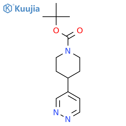 1-Piperidinecarboxylic acid, 4-(4-pyridazinyl)-, 1,1-dimethylethyl ester structure