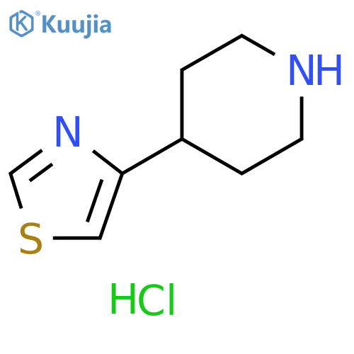 4-(1,3-thiazol-4-yl)piperidine hydrochloride structure