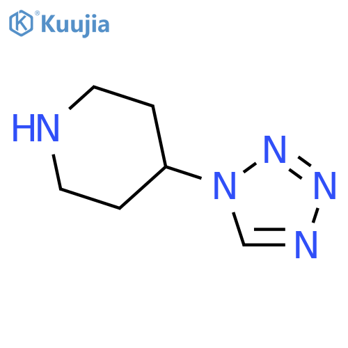 4-(1H-Tetrazol-1-yl)piperidineHydrochloride structure