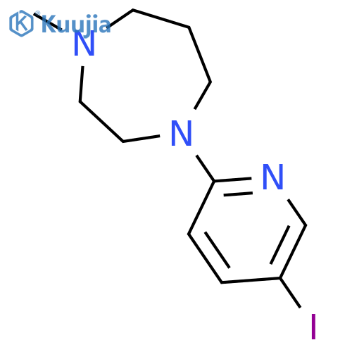 1H-1,4-DIAZEPINE, HEXAHYDRO-1-(5-IODO-2-PYRIDINYL)-4-METHYL- structure