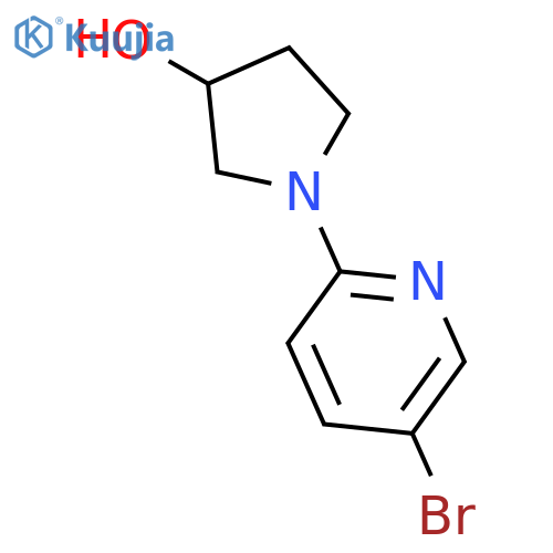 (r)-1-(5-Bromo-pyridin-2-yl)-pyrrolidin-3-ol structure