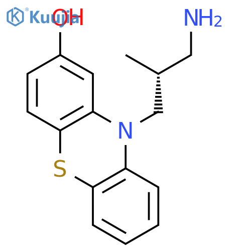 10H-Phenothiazin-2-ol, 10-[(2R)-3-amino-2-methylpropyl]- structure