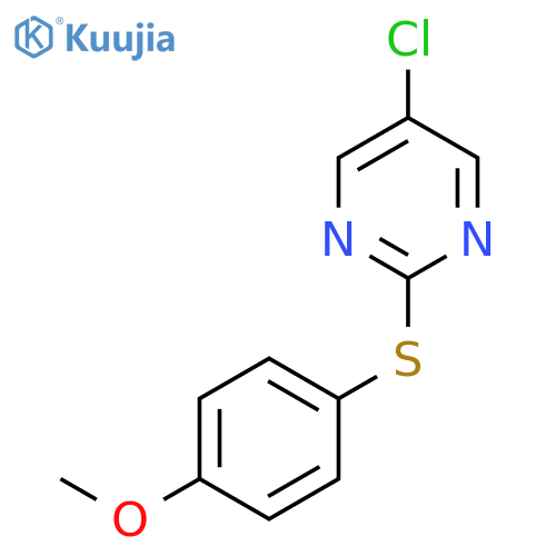 PYRIMIDINE, 5-CHLORO-2-[(4-METHOXYPHENYL)THIO]- structure