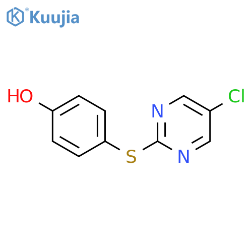PHENOL, 4-[(5-CHLORO-2-PYRIMIDINYL)THIO]- structure