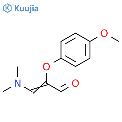 2-Propenal, 3-(dimethylamino)-2-(4-methoxyphenoxy)- structure
