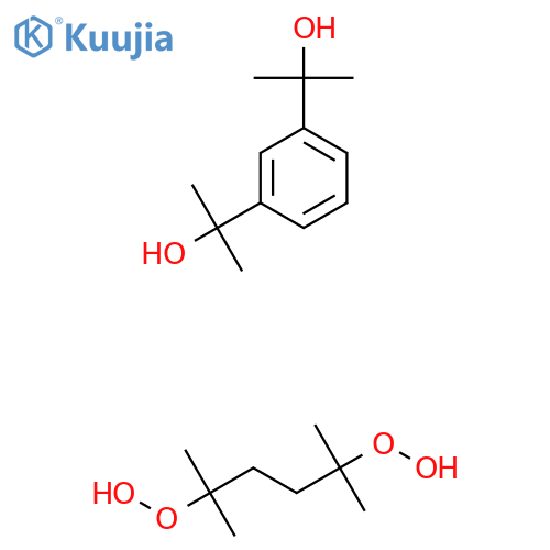 2,5-Dihydroperoxy-2,5-dimethylhexane;2-[3-(2-hydroxypropan-2-yl)phenyl]propan-2-ol structure