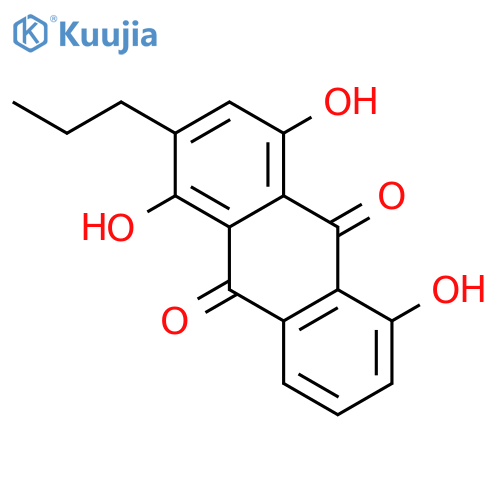 9,10-Anthracenedione, 1,4,5-trihydroxy-2-propyl- structure