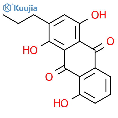 9,10-Anthracenedione, 1,4,8-trihydroxy-2-propyl- structure