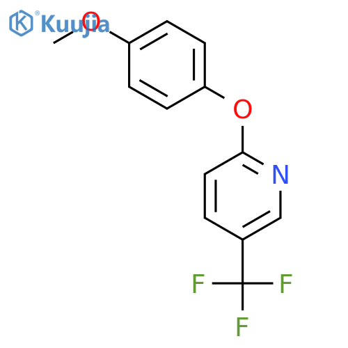 2-(4-methoxyphenoxy)-5-(trifluoromethyl)pyridine structure