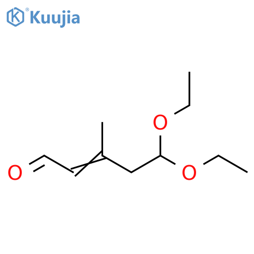 2-Pentenal, 5,5-diethoxy-3-methyl- structure
