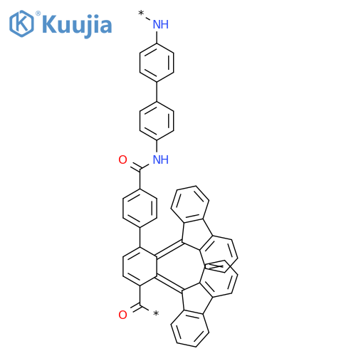 POLY(IMINO-1,4-PHENYLENE-9H-FLUOREN-9-YLIDENE-1,4-PHENYLENEIMINOCARBONYL-1,4-PHENYLENE-9H-FLUOREN-9-YLIDENE-1,4-PHENYLENECARBONYL) structure