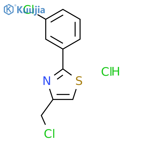 4-(Chloromethyl)-2-(3-chlorophenyl)thiazole hydrochloride structure
