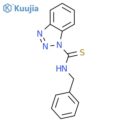 N-BENZYL-1H-BENZOTRIAZOLE-1-CARBOTHIOAM& structure