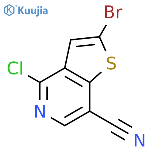 2-Bromo-4-chlorothieno[3,2-c]pyridine-7-carbonitrile structure