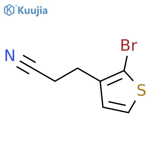 2-Bromo-3-thiophenepropanenitrile structure