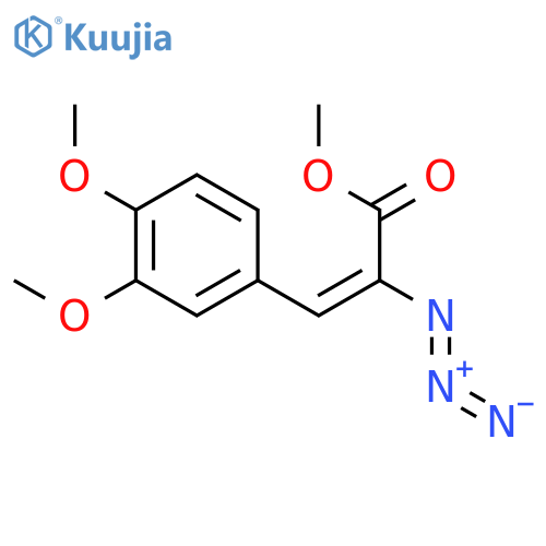 2-Propenoic acid, 2-azido-3-(3,4-dimethoxyphenyl)-, methyl ester structure