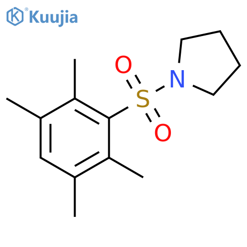 1-(2,3,5,6-tetramethylbenzenesulfonyl)pyrrolidine structure