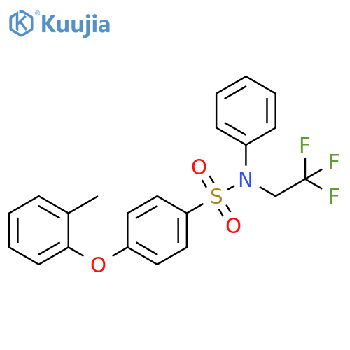 4-(2-Methylphenoxy)-N-phenyl-N-(2,2,2-trifluoroethyl)benzenesulfonamide structure