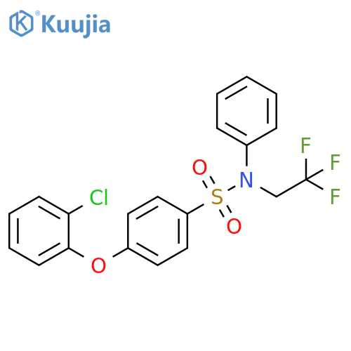 4-(2-Chlorophenoxy)-N-phenyl-N-(2,2,2-trifluoroethyl)benzenesulfonamide structure