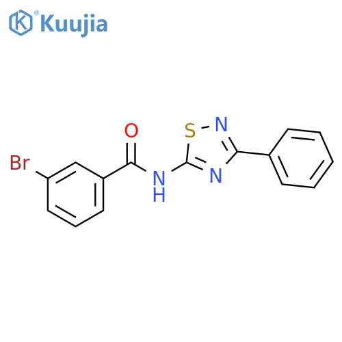 3-Bromo-N-(3-phenyl-1,2,4-thiadiazol-5-yl)benzamide structure