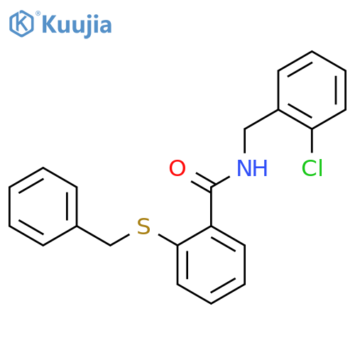 2-(Benzylthio)-N-(2-chlorobenzyl)benzamide structure