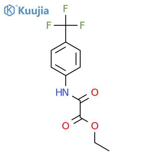 ethyl {4-(trifluoromethyl)phenylcarbamoyl}formate structure