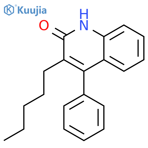 2(1H)-Quinolinone, 3-pentyl-4-phenyl- structure