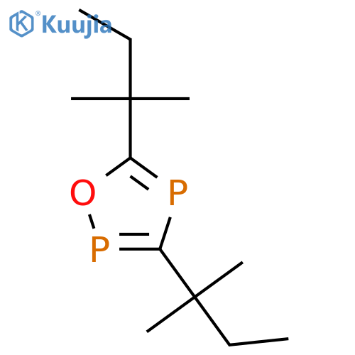 1,2,4-Oxadiphosphole, 3,5-bis(1,1-dimethylpropyl)- structure