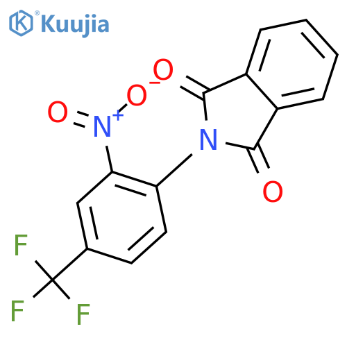 1H-Isoindole-1,3(2H)-dione,2-[2-nitro-4-(trifluoromethyl)phenyl]- structure