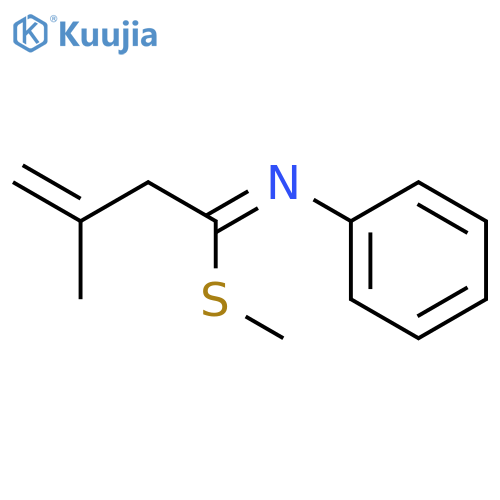 3-BUTENIMIDOTHIOIC ACID, 3-METHYL-N-PHENYL-, METHYL ESTER structure