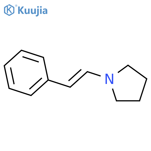 Pyrrolidine, 1-(2-phenylethenyl)- structure