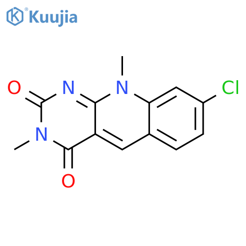 Pyrimido[4,5-b]quinoline-2,4(3H,10H)-dione, 8-chloro-3,10-dimethyl- structure