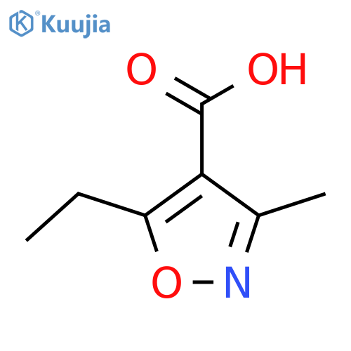 5-ethyl-3-methyl-1,2-oxazole-4-carboxylic acid structure