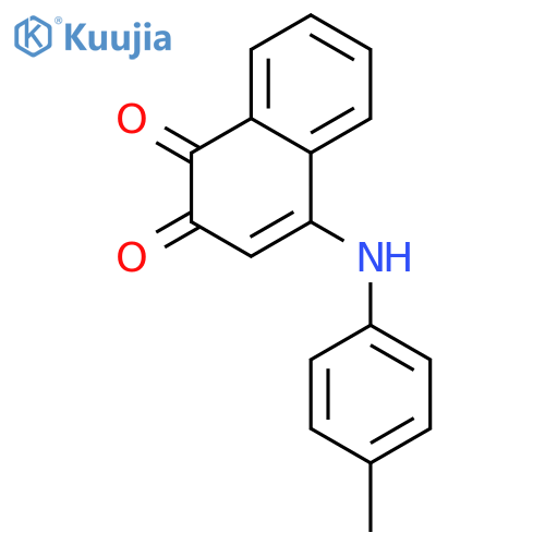 1,2-Naphthalenedione,4-[(4-methylphenyl)amino]- structure