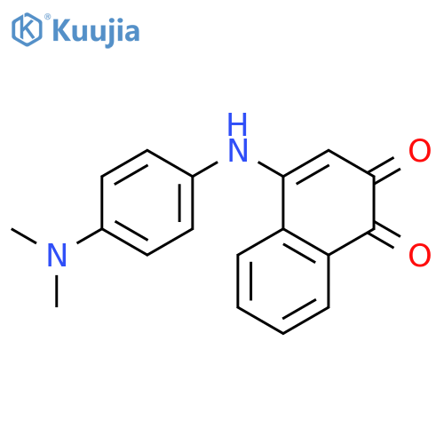 1,2-Naphthalenedione, 4-[[4-(dimethylamino)phenyl]amino]- structure