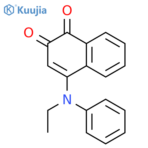 1,2-NAPHTHALENEDIONE, 4-(ETHYLPHENYLAMINO)- structure