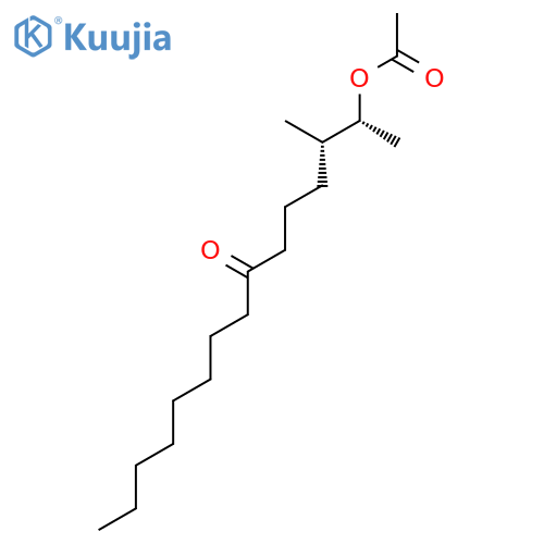 7-Pentadecanone, 2-(acetyloxy)-3-methyl-, (R*,S*)- structure